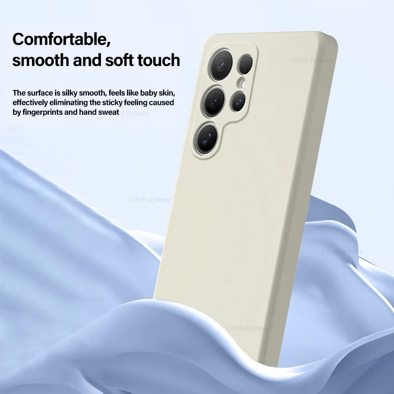 Luxury Liquid Silicone Soft TPU Phone Case Cover