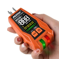 ST06 GFCI Outlet Tester 120V US Plug Color Screen GFCI Test Circuit Breaker Color Screen Live Neuter Wire Test Socket Detector 1