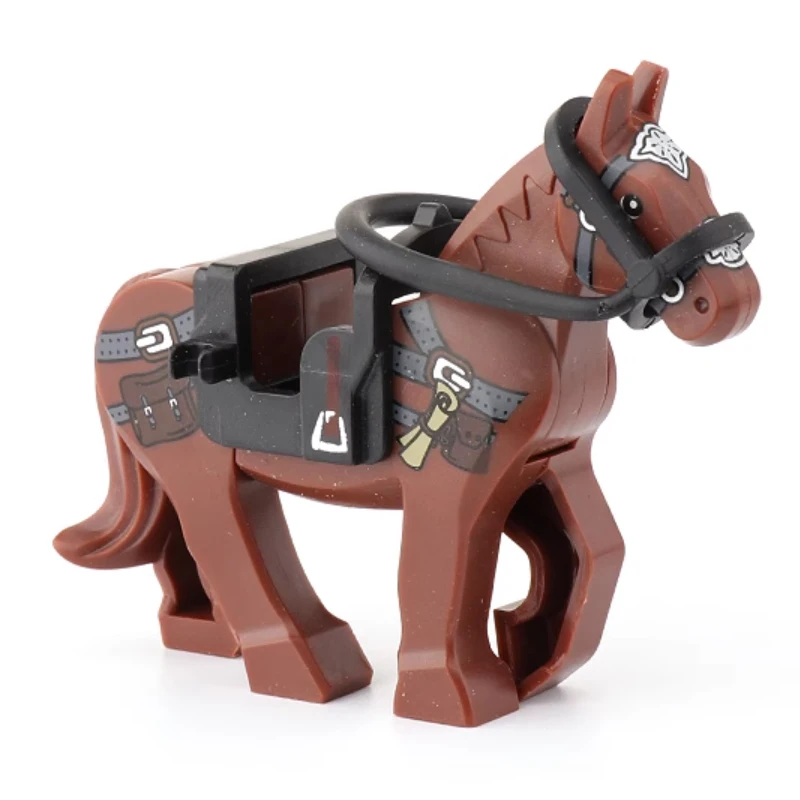 Medieval Animal Toy Building Block Set - Decorative Knight War Collection