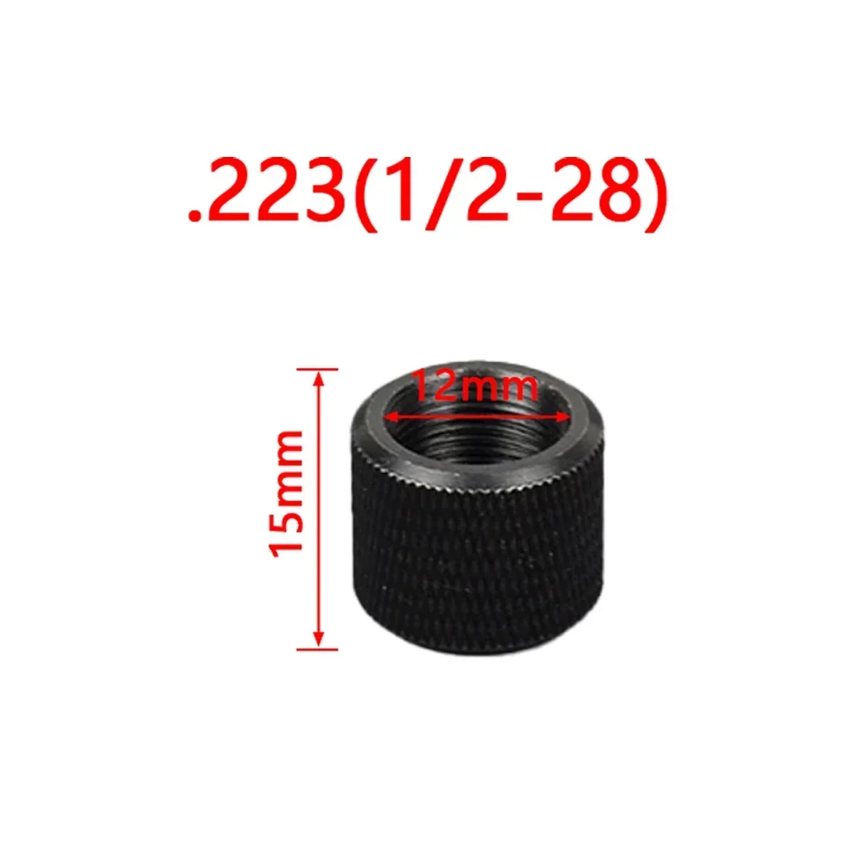 Sling swivel adapter .223 .308 Adapter 1/2-28 5/8-24 Steel Protector Nut Screw Rolling nut