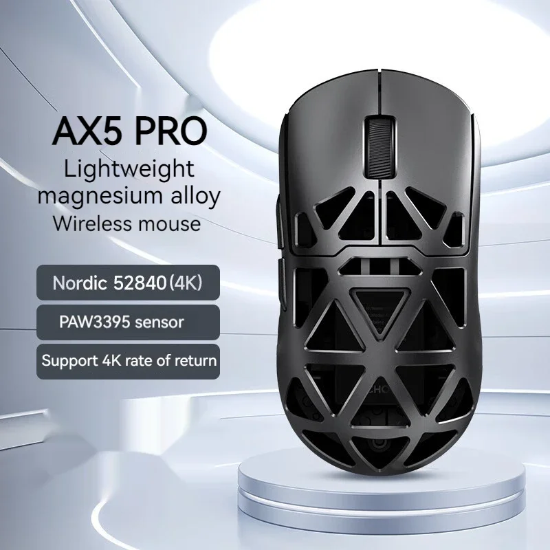 Mchose Ax5 Pro Max Mouse Magnesium Alloy Paw3395 8k Return Rate 