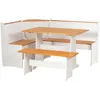 Kitchen Set, White, Five Piece Kitchen Dinings, Dining Room Sets 3