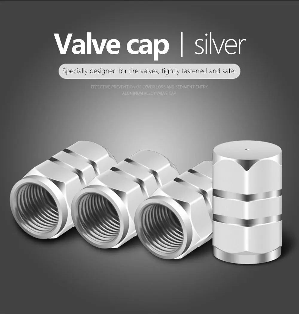 4/8PCS Auto Rad Reifen Ventil Kappen Aluminium Legierung Reifen Felge Vorbau Abdeckungen Für Auto Motorrad Lkw fahrrad Zubehör – Detail 7
