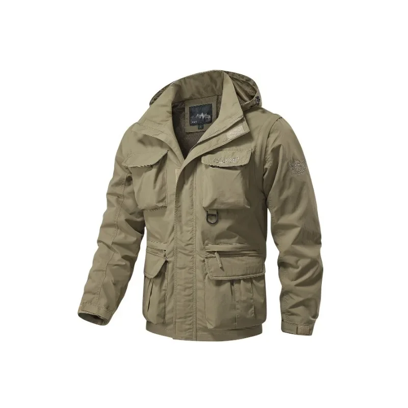 Waterproof Camping Hooded Jackets Winter Parka Men Vest Male Mens Trekking Autumn Men's Lightweight Padded Sweat-shirt Coats Man