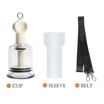 Penis Pump Extender Enlarger Belt Hanger Handle Vacuum Cups Stretcher Kit Sex Toys for Men Dick Enhancer Delay Lasting Trainer 6