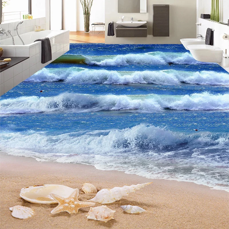 mar banheiro piso 3d pvc a prova dagua 01