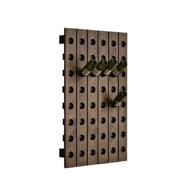 Wall mounted solid wood wine insert wall hung red wine rack creative wine rack wine cellar bar wine rack