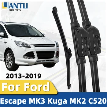 1/3PCS Front And Rear Wiper Kit For Ford Escape MK3 Kuga MK2 C520 2013-2019 Windshield Wiper Silent Wiper Automotive Accessories 1