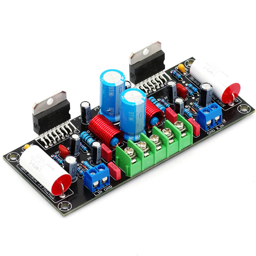 DC24-40V TDA7294 100W + 100W Dual channel High Power Audio AMP Amplifier Board DC24-40V Kits Mini Audio Amplifier DIY Kit Board audio amplifier board
