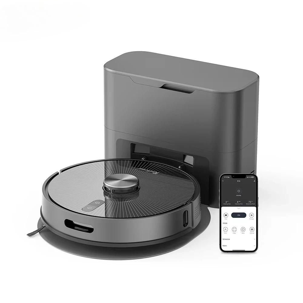 Robot de limpieza Redroad con control mediante aplicación móvil, electrodomésticos inteligentes para el hogar, aspiradora para uso en seco y húmedo, escoba R10._voghion.com