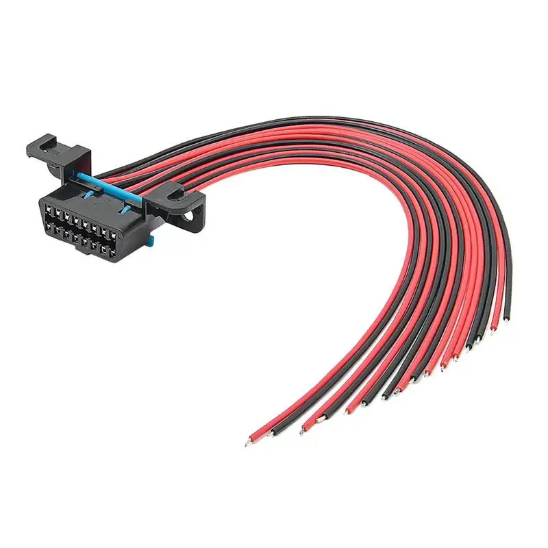 

16-контактный гнездовой разъем, открытый Луженый провод, Pigtail, полные кабели «сделай сам» с подставкой, фиксированная жгут проводов в сборе, 30 см