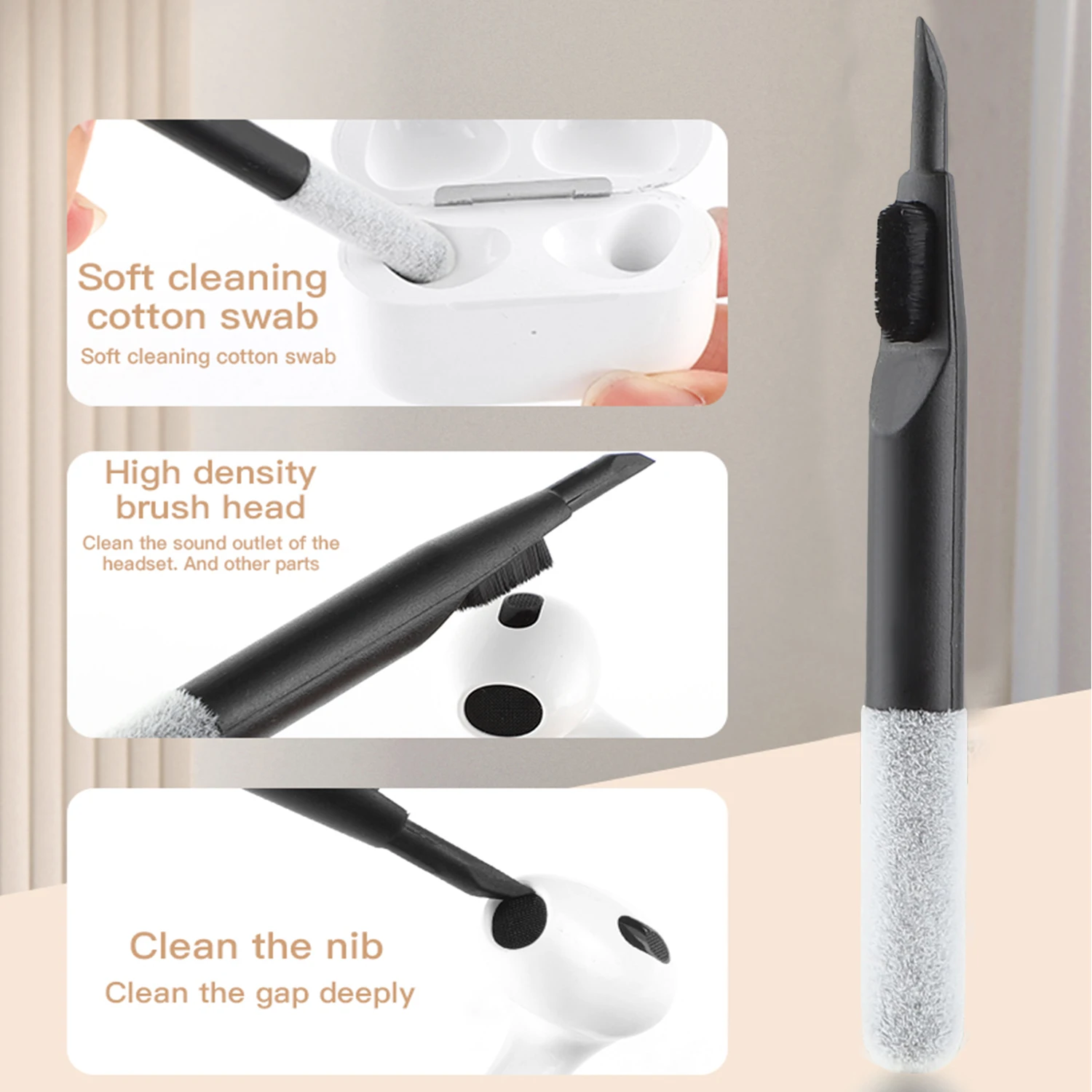 Cleaning Kit 18 in 1 Computer Keyboard Cleaner Phone Tablet Camera Screen Cleaning Tools Earphone Clean Brush Keycap Puller Phone Holder