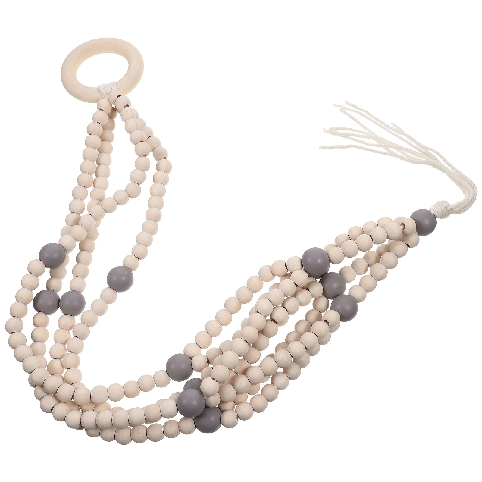 

Wooden Bead Flower Pot Hanging Basket Plant Net Wall Mount Holder Macrame Hanger Cotton Pots