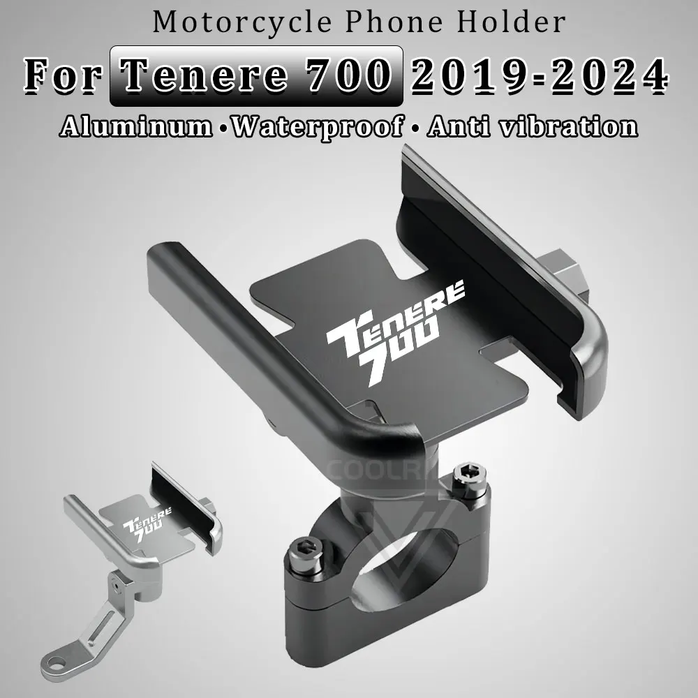 

Motorcycle Phone Holder Aluminum Stand Tenere 700 World Raid for Yamaha Tenere700 Accessories T7 T700 XTZ 2020 2022 2023 2024