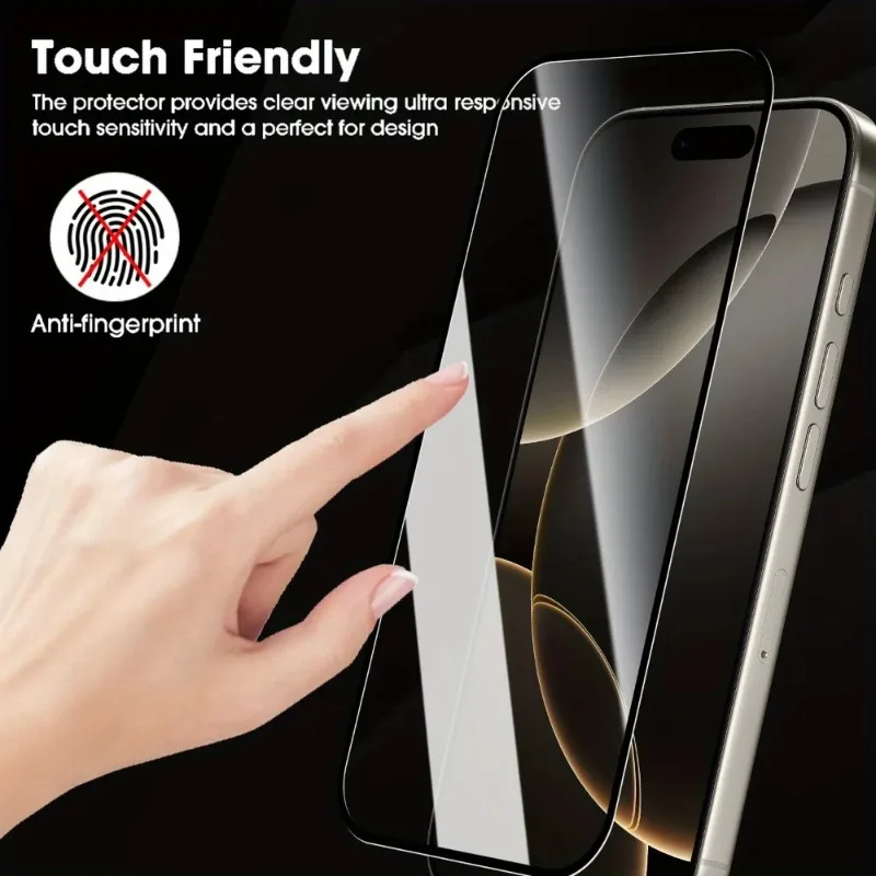 3-Pack Premium Tempered Glass Screen Protector - Superior Full Coverage Protection