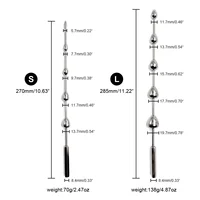 Edelstahl Pferd Eye Stick Penis Plug Insert Stimulation männliche Masturbation Stab Perlen Harnröhre stecker klingende Dilatation Sex 6