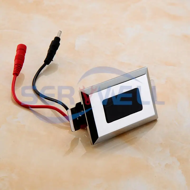 1/2" BSPP Washroom Concealed Wall Mount Sensor Toilet Urinal Flushing Automatic Valve Full Set electric solenoid valve