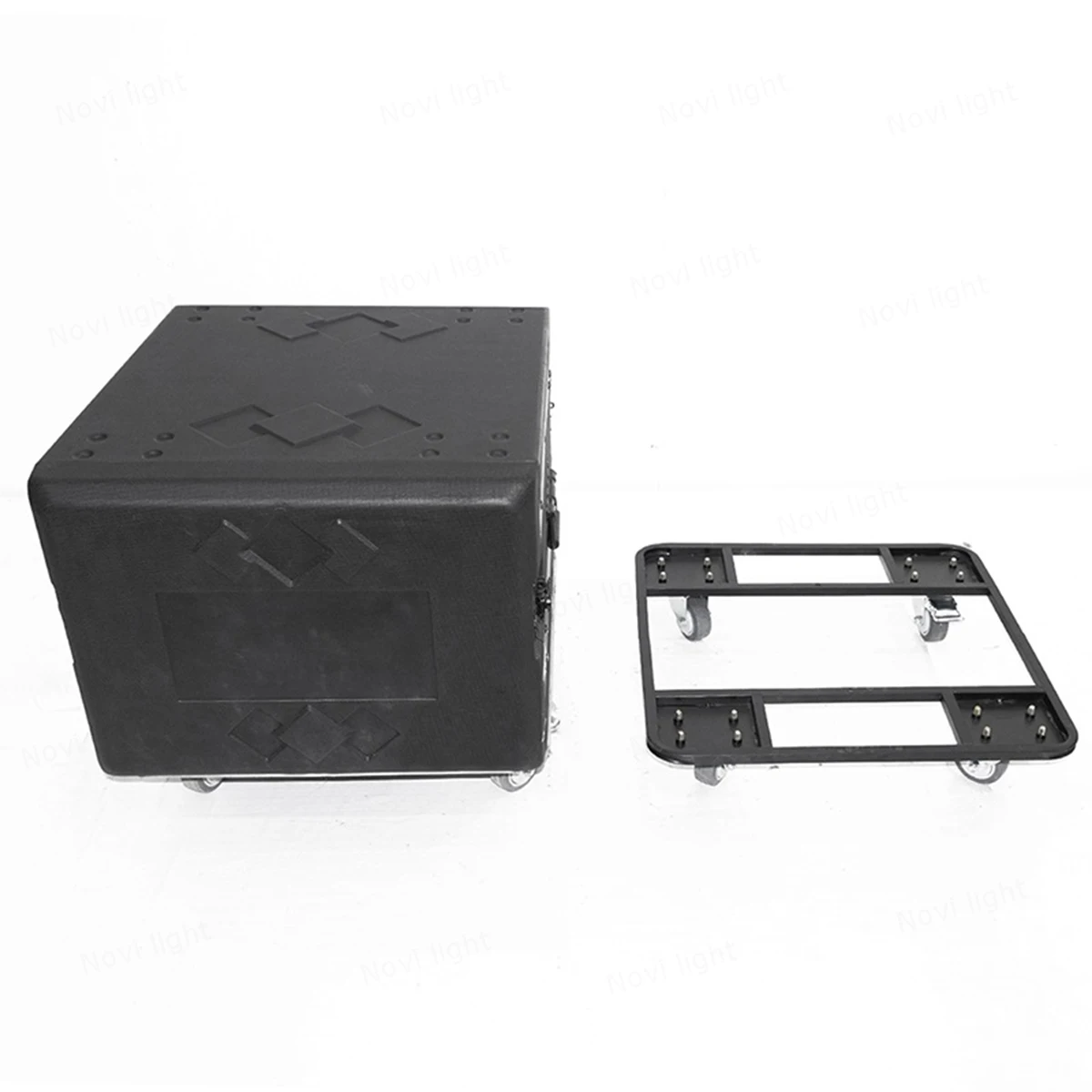 Amplifier Receiver Cabinet Portable PE Plastic Rack Flight Case Shockproof Aviation Box 8U 12U 14U 16U Stage Trunk with Wheels 5