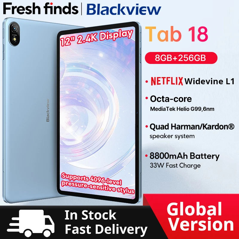 Blackview タブレット tab18 256GB 本体 Blackview Tab 18 12 インチ Helio G99 8/12+256GB Netflix HD