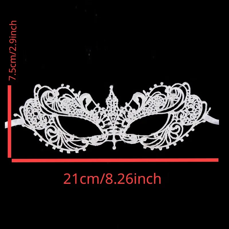 Festival Party Lace mask white amorphous mask hollow sexy party dance nightclub eye mask