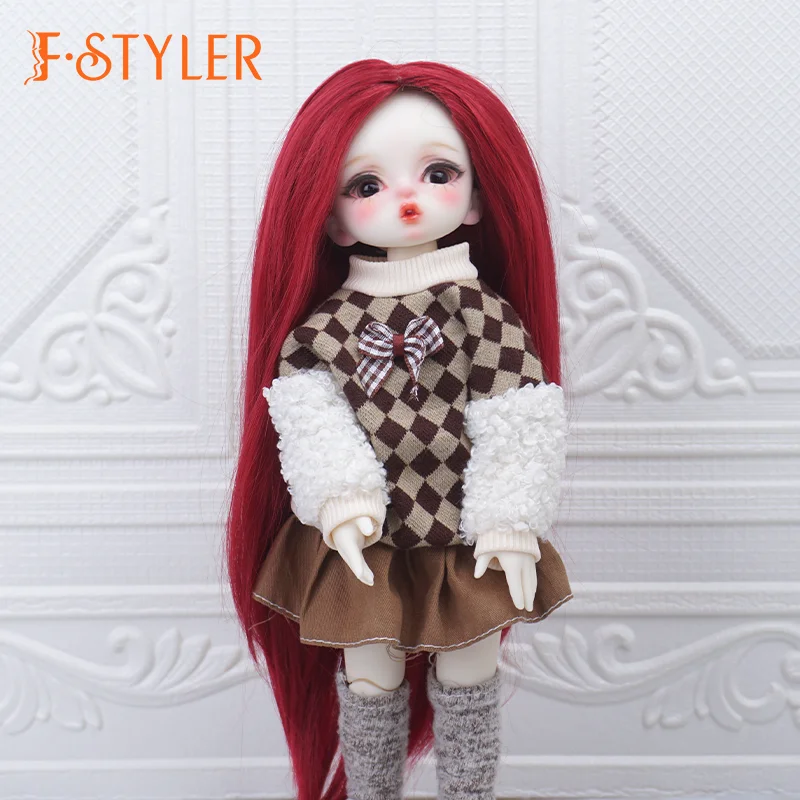 

FStyler Doll Wig Long Variable Style BJD Doll Soft Synthetic-Mohair Various Colors Hair Accessories In Stock1/3 1/4 1/6 1/8