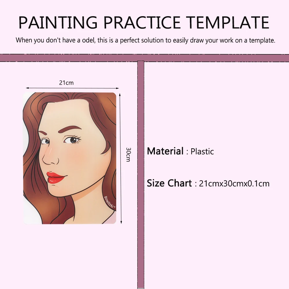 Description Picture 5 of itemPainting practice Template Non toxic and washable Reusable Face Paint Exercise board for Body Art Painting Halloween Party Drawi