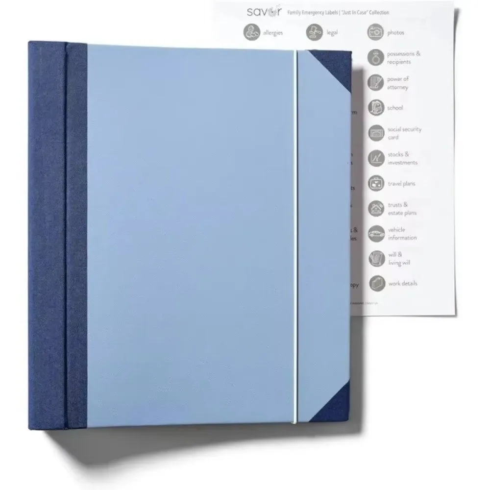 Portable In Case I Go Missing Binder Large Capacity File Tools Accordion Storage Folders Multiple Pockets_voghion.com