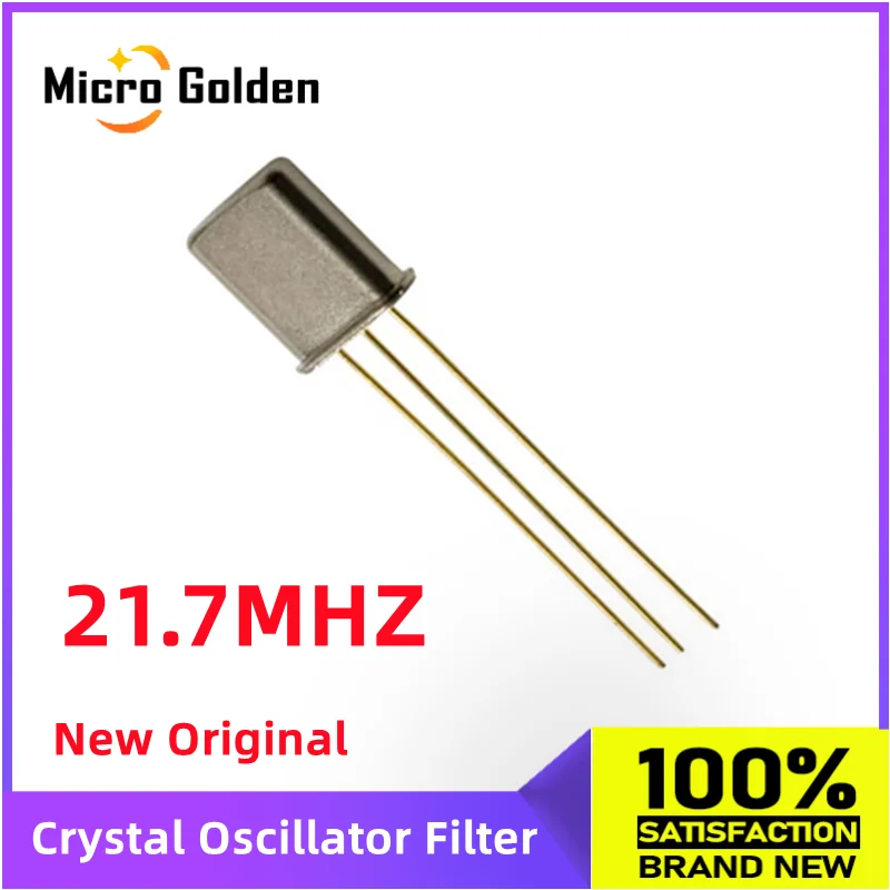 (10pcs) 21.7M 21.7MHZ UM-5 Crystal Oscillator Ceramic Filter 3PIN DIP3 Walkie-talkie Special Crystal