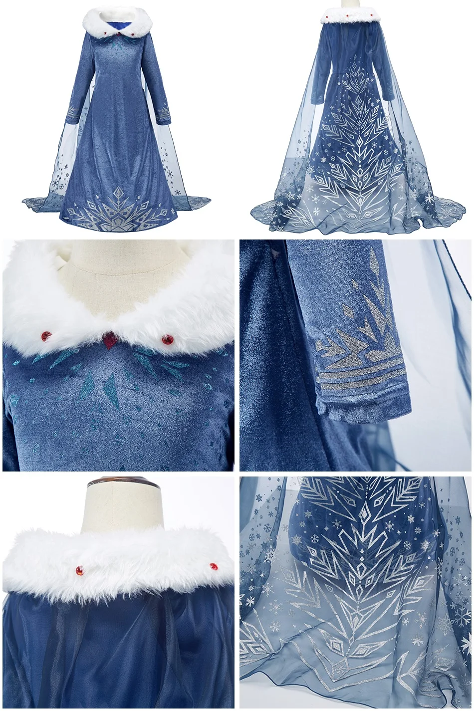 Robe Princesse Elsa Reine des neiges