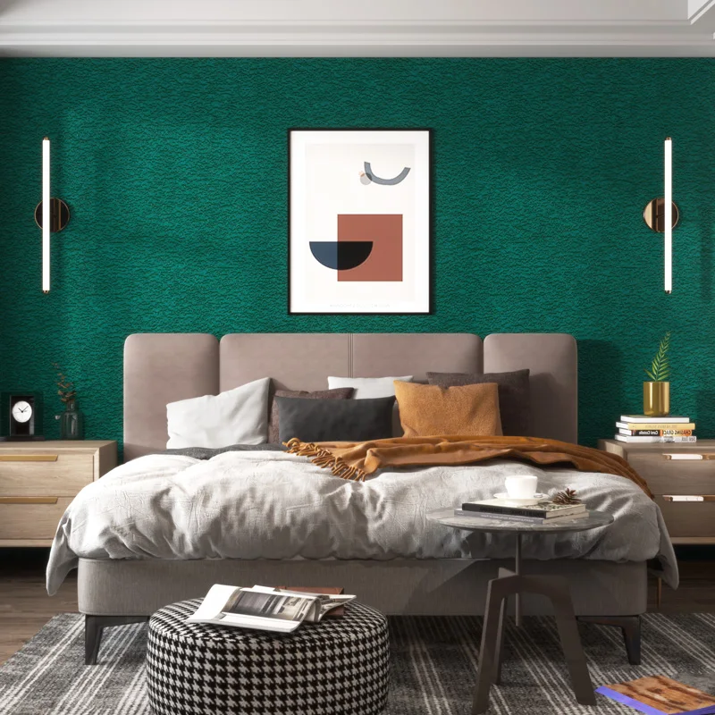 adesivos de parede, impermeável, monocromático, linho padrão, decoração quente