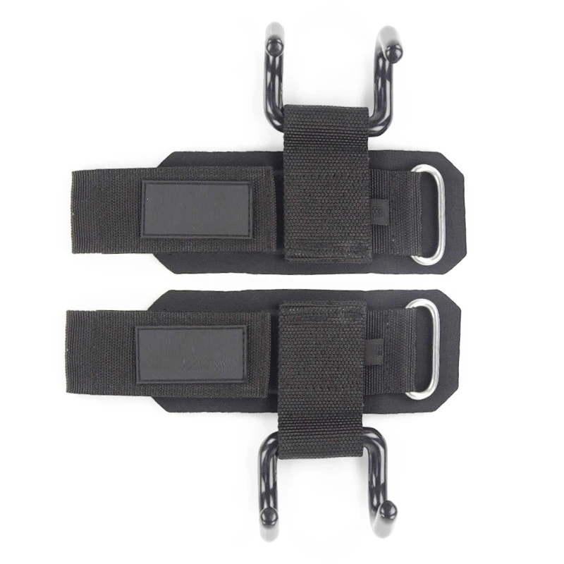 Multifunction Weight Lifting Hooks Wrist Wraps, Hand-Bar Wrist Support,Gym Fitness Hook, Pull-Ups, Power Lifting Gloves, 2 Pcs