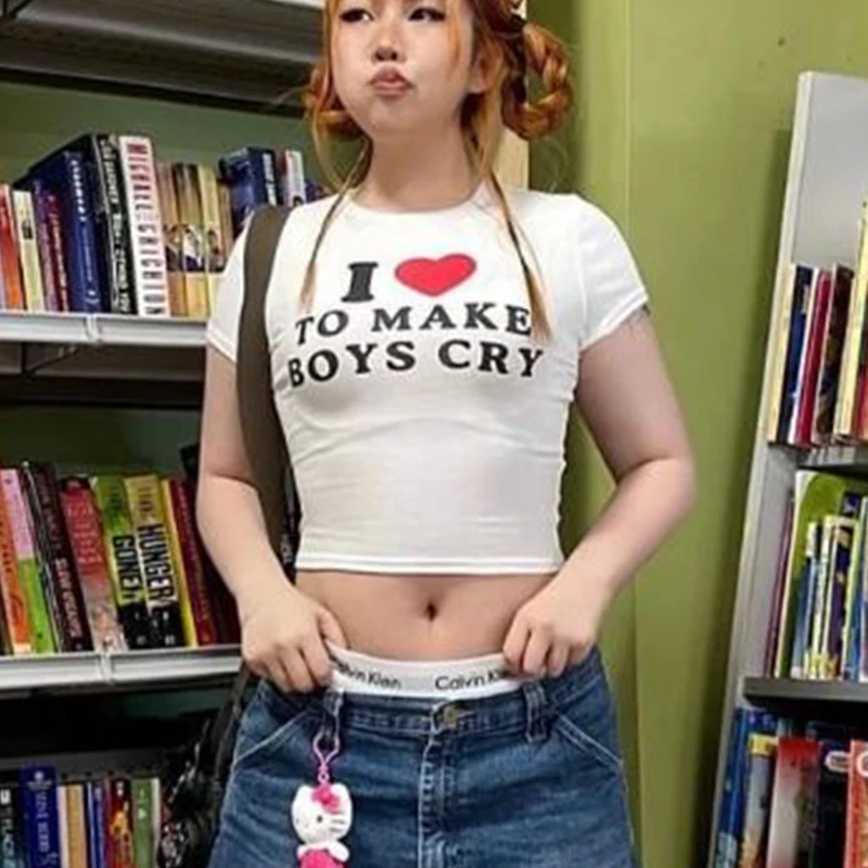 Short sleeved New Elastic Top Women's Letter Printing Women's Sexy T-shift 1 Short sleeved New Elastic Top Women's Letter Printing Women's Sexy T-shift