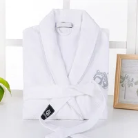 100% Cotton Waffle Bathrobe Men Women Couple Nightgown Hotel Bathrobes Spring Autumn Waffle Bath Robes Sleepwear Nightwear 5