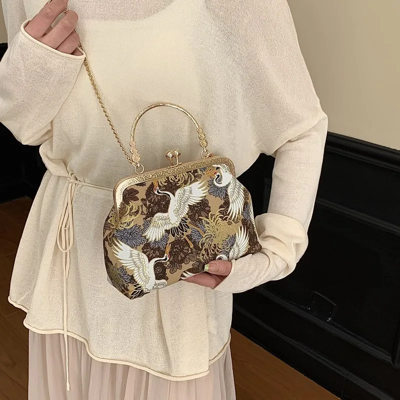 Silk Embroidery National Style Crossbody Bag - Women's Fashion Handbag