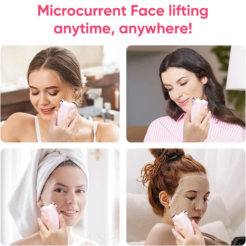 Face Lifting Massager EMS Microcurrent Roller Massage for Double Chin Reducer Tighten Anti Wrinkle Massage Beauty Devices 6