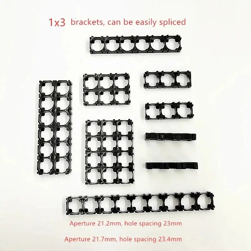 21700 Battery Holder Bracket Cell Safety Anti Vibration Plastic Brackets For 21700 Batteries Diameter 21.2mm And 21.7mm image 3