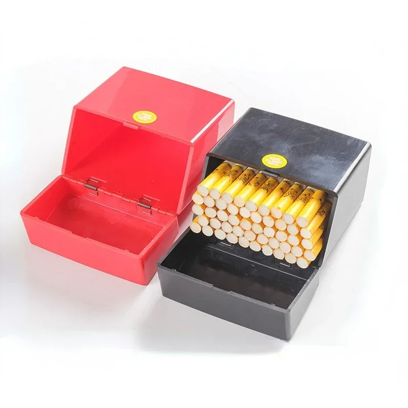20/30/40/50pcs Cigarettes In Large Capacity Portable Plastic Storage Box Moisture-proof Sealed Cigarette Case 4