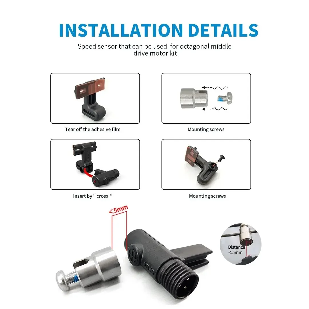 Speed Sensor auto speed sensor for BAFANG BBS01B BBS02B BBSHD Motor EBike Bafang Speedometer for Middle Drive Motor and Hub Motors EBike Parts