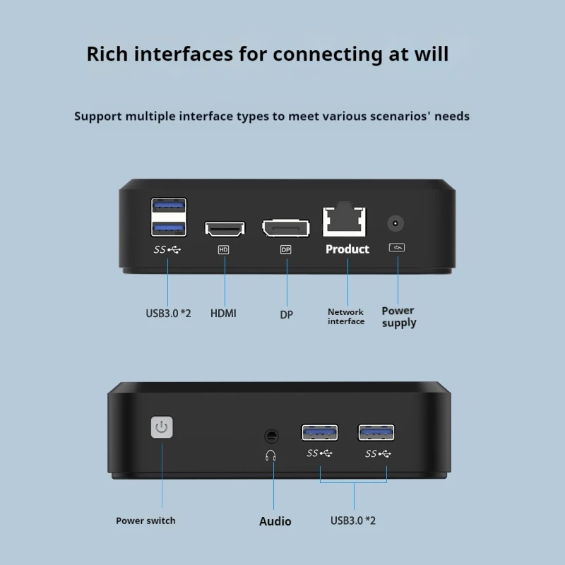 GenMachine New Mini PC AMD Ryzen 7 3750H CPU Windows 10/11 DDR4 Ren3000 3750H Desktop USB WIFI 5 1000M AMD NUC Gaming Computer 6