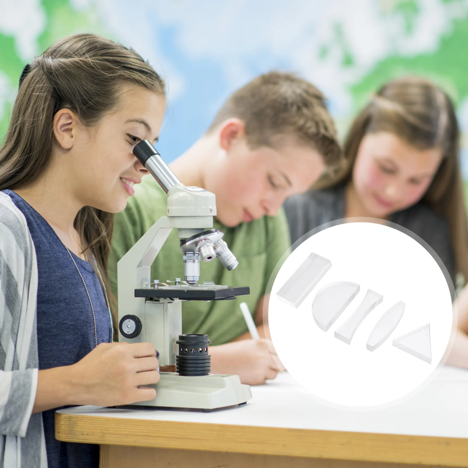 기본 물리학 교육 광학 렌즈, 오목 볼록 렌즈, 5 개