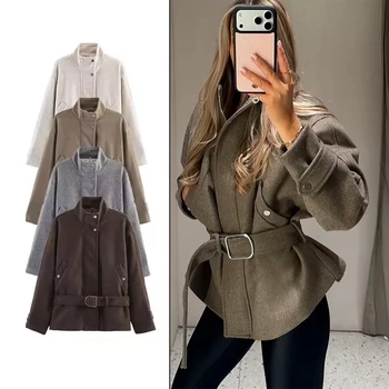 Nouvelles vestes et blouses pour femmes – Collection Automne 2026 – Tendance, amples, avec ceinture, élégantes et chaudes – Manteaux d'extérieur jeunesse, chic et uniques pour femmes