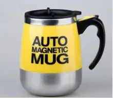  400ml Self Stirring Mug Automatic Mixing Mug for Coffee Milk Grain Oat Stainless Steel Thermal Cup Double Insulated Smart Cup 