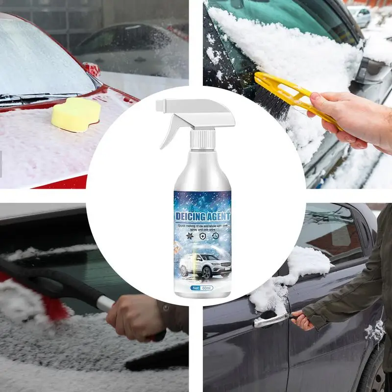 universal Car Snow Melt Spray Deicing Agent 60ml Car Snow-melting Spray  Deicer Quick Snow-melting Ice Spray Winshield De-Icer - AliExpress