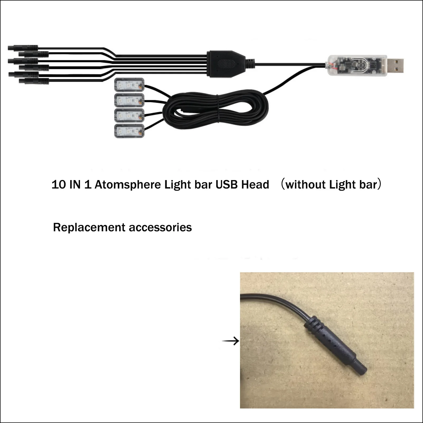 ตัวเลือกสินค้า LED Strip ตกแต่งบ้าน 110-140 ซม. ไฟ RGB สีสันสดใส