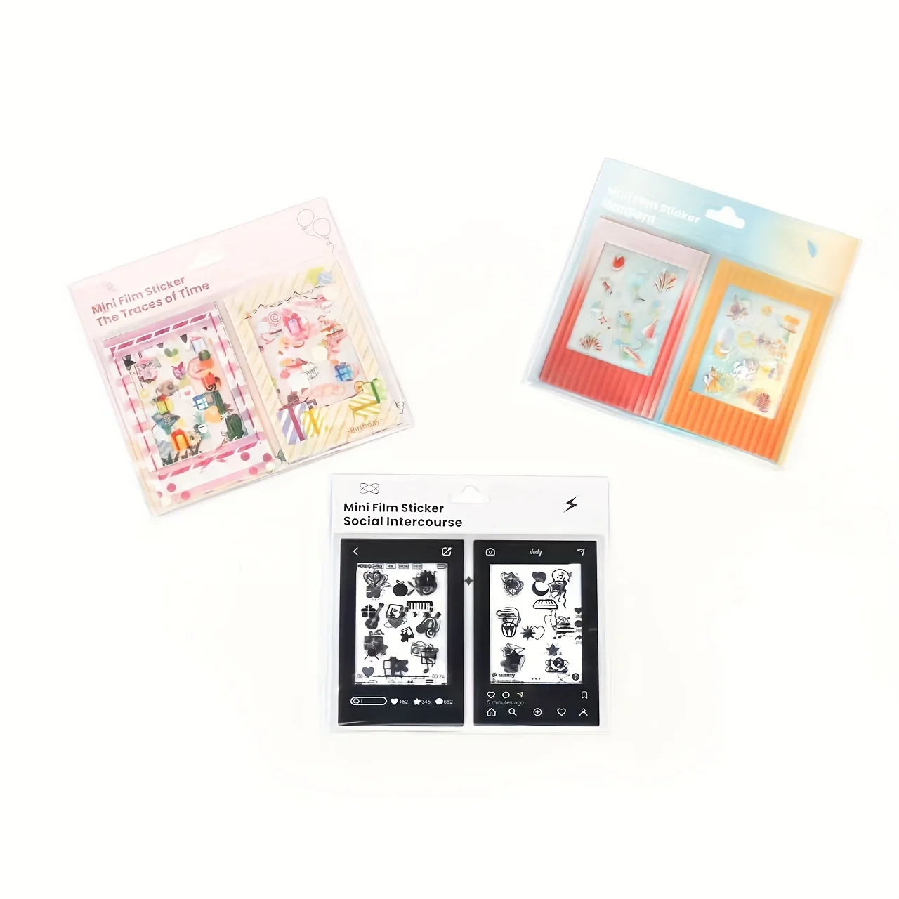 Photo Frame Stickers 30 Photo Frame Stickers Mini Photo Film Stickers Compatible Instax Mini 12/11/9/8/7S/70/50S/90 EVO Instant Film