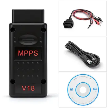 MPPS V18 Sblocca Versione ECU Chip Tuning OBD2 Strumento Diagnostico Automatico ECU Tunning Flasher Remap Cavo Per EDC15 EDC16 EDC17