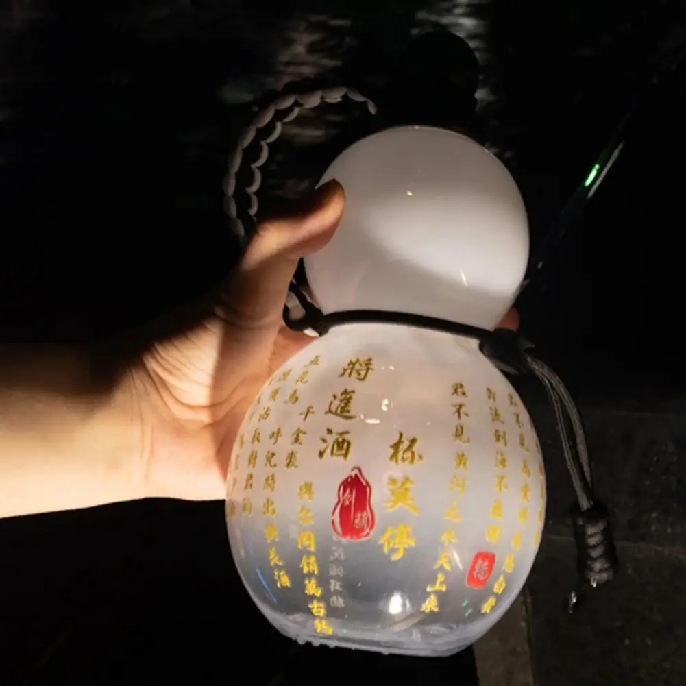 800ML Tritan Sports Water Bottle Vintage Chinese Style Monkey King Wukong Drinking Bottle Lanyard Strap Cup Brush Sticker set