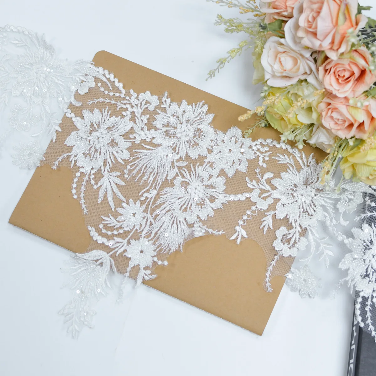 

Новый 29 см Широкий Цветочный стиль с бусинами вышивка кружево домашний текстиль детская одежда свадебные аксессуары кружево