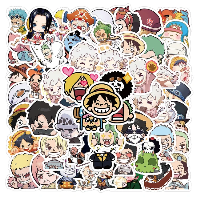 10/30/50/100pcs Anime ONE PIECE Luffy Gear Fifth Chibi Stickers