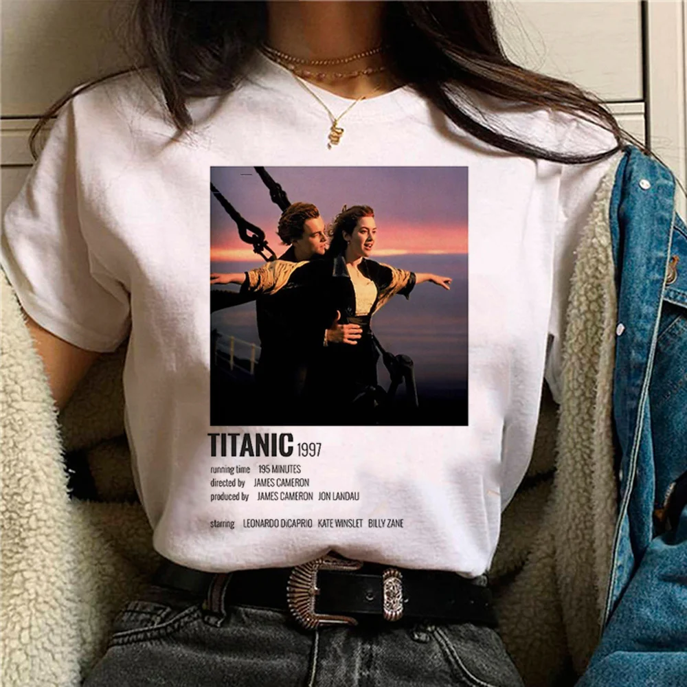 Titanic Tshirt Donna Streetwear Harajuku Y2K Tshirt Girl Graphic Clothes